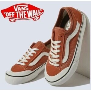 Vans Style 36 Decon Saltwash Sneakers Women's Size 6.5 Rust Orange Shoes NEW